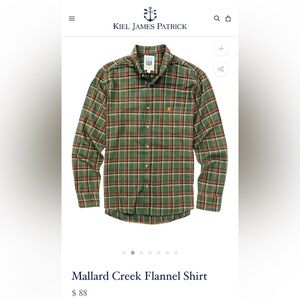 Kiel James Patrick Mallard Creek Cozy Cabin Flannel Plaid Shirt Men’s XL